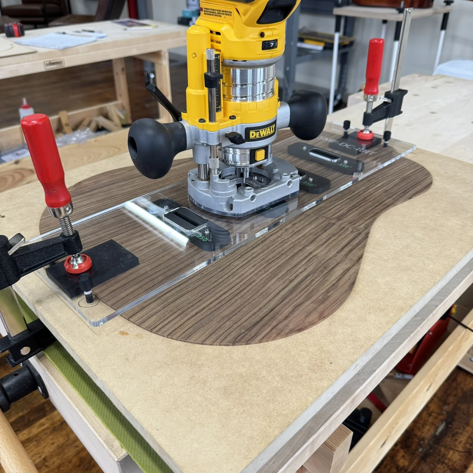 Routing template demonstration at an SMF builder workshop